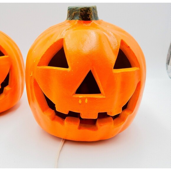 Jack-O-Lantern Light Up Foam Blow Mold Halloween Pumpkins Paper Magic Group 1998 - Picture 12 of 12